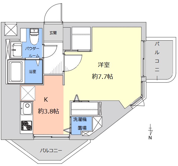 21オギサカ志村坂上4階　間取図