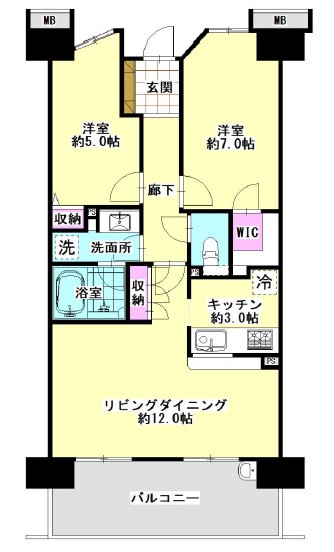 グローリオ志村ハウス4階　間取図