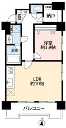 パラスト大山11階 間取図
