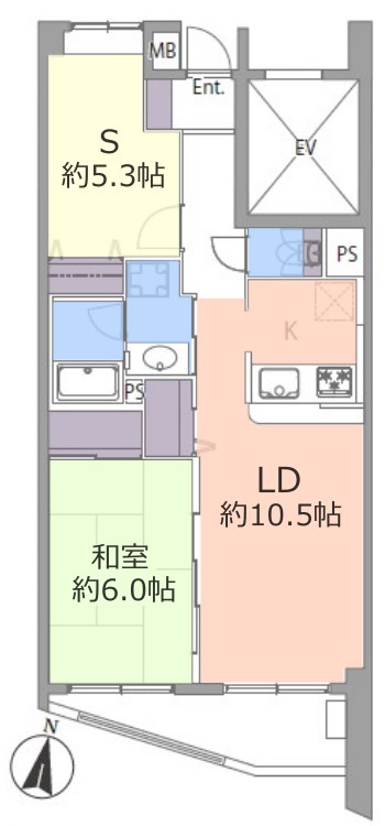 セトルコート中板橋5階　間取図（仮）