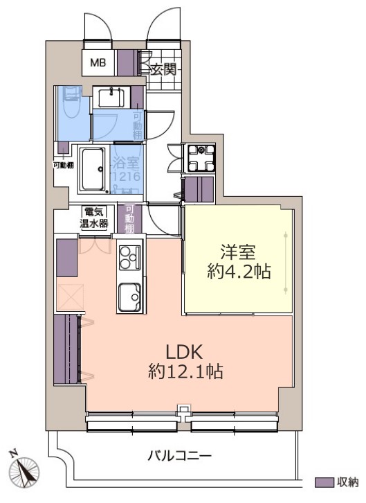 ローズハイツ小豆沢2階　間取図