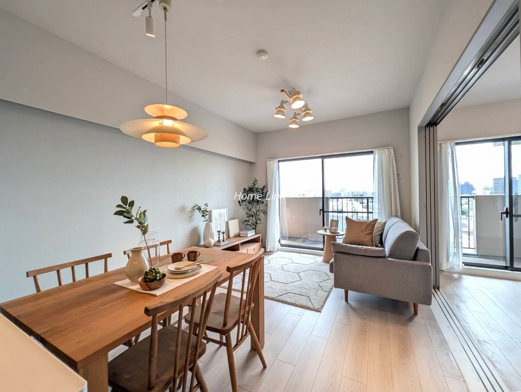 パークハイツ小豆沢8階　リビングと洋室を繋げ広いLDKとしても