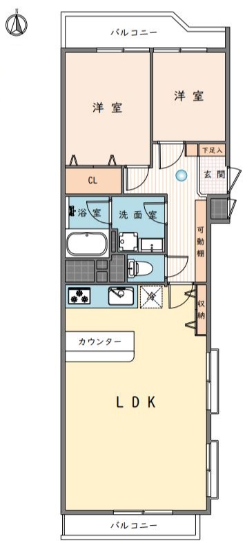 上板橋サンライトマンションG棟3階　間取図