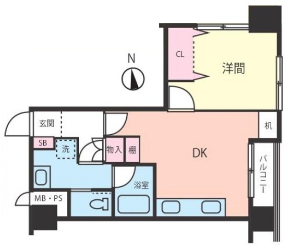 板橋ビューグリーン4階　間取図