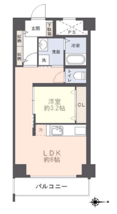 秀和志村城山レジデンス3階　間取図