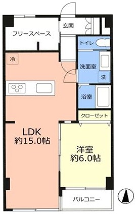 キャニオンマンション第10高島平4階　間取図