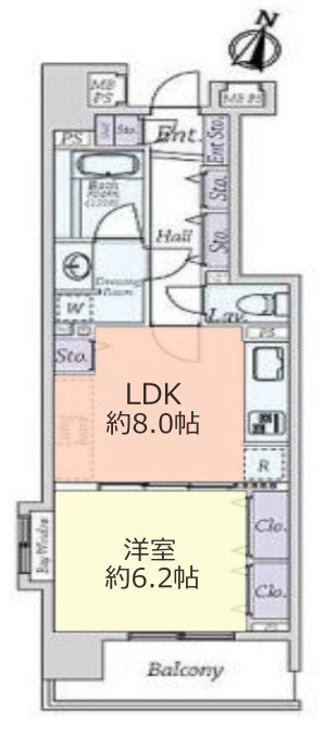 ライオンズステージ板橋3階　間取図