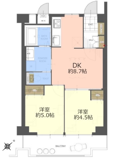 ルシェール江古田5階 間取図