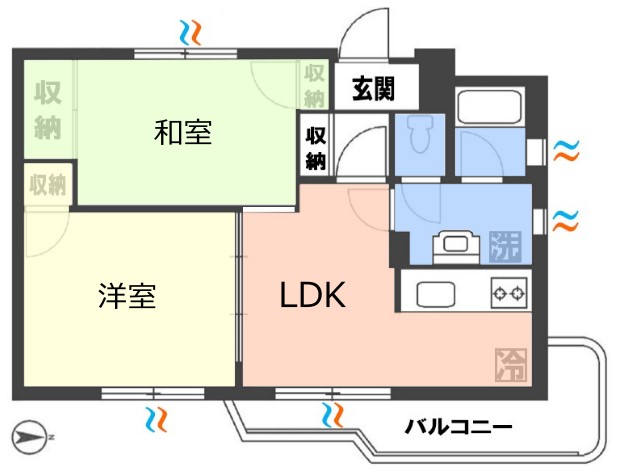 東武上板橋サンライトマンションH棟5階　間取図