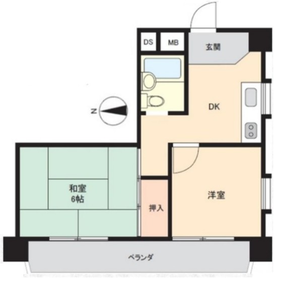 三田高島平第3コーポ5階　間取図