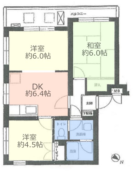 セントヒルズ西台1階　間取図