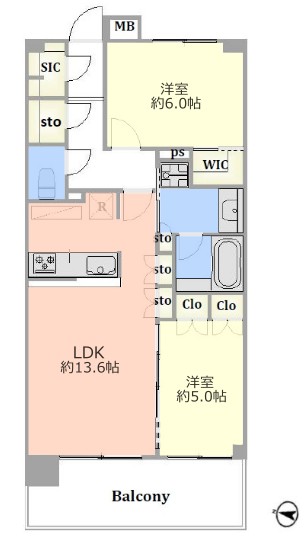 ベリスタ志村3丁目2階　間取図