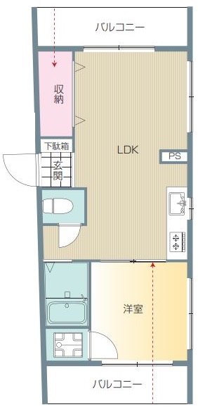 マンションときわ台3階　間取図