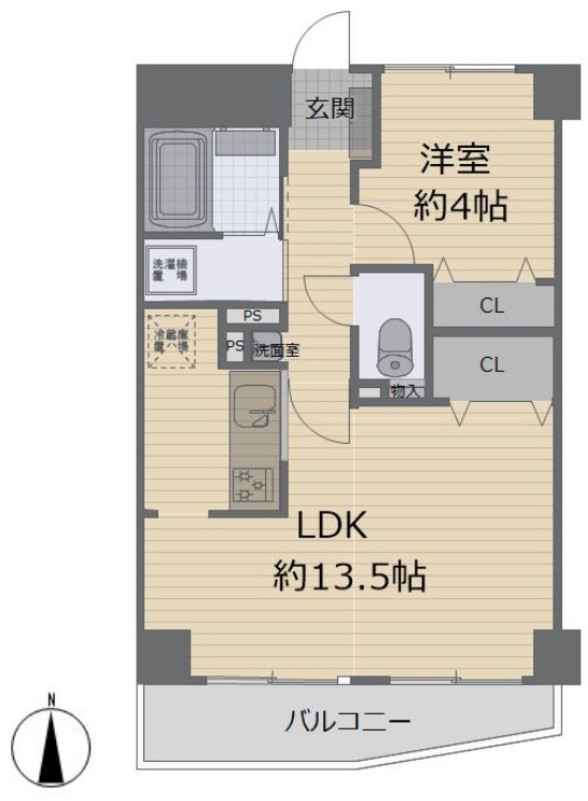 朝日プラザ志村坂上6階　間取図
