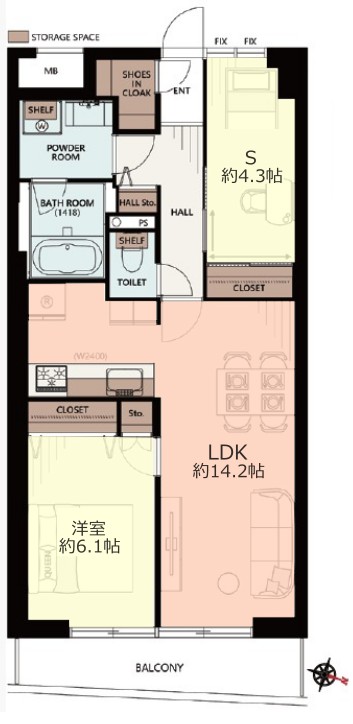 ウィンシティ成増3階 間取図