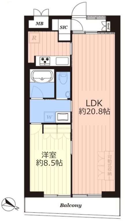 ウィンシティ成増3階　間取図