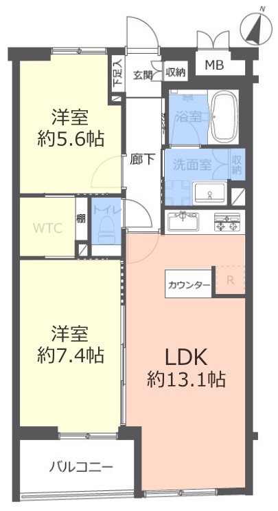 ウィンシティ成増5階　間取図