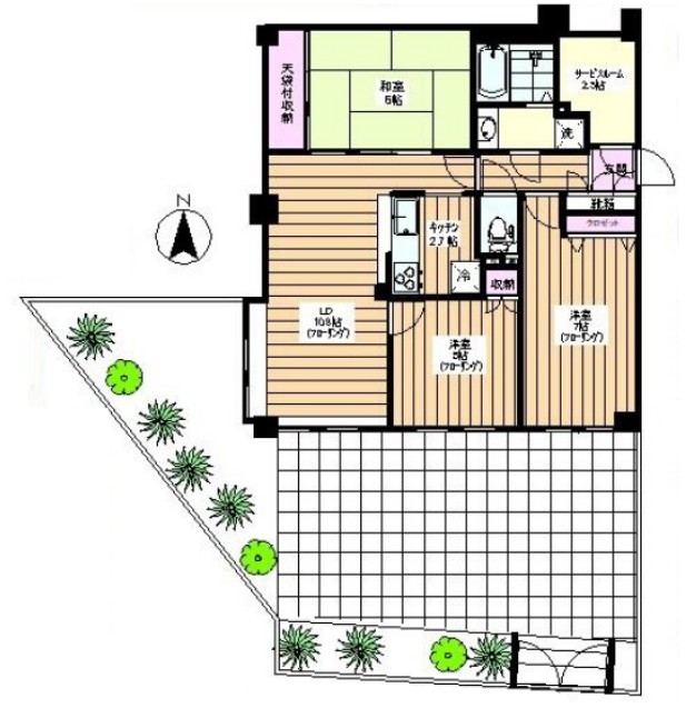 キャニオングランデ上板橋1階 間取図