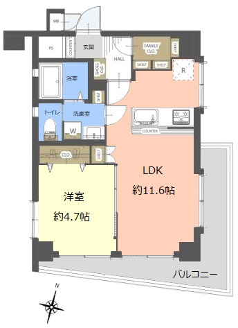 橋本コーポラス3階 間取図