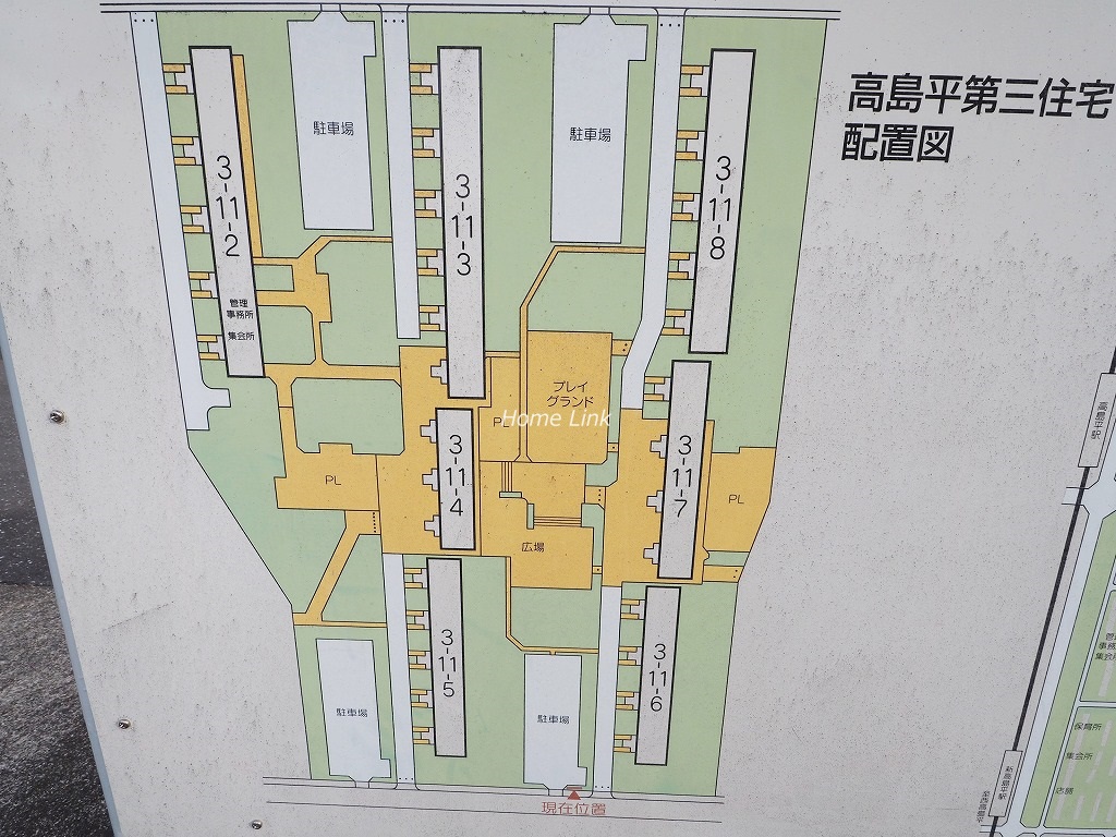 高島平第3住宅　配置図