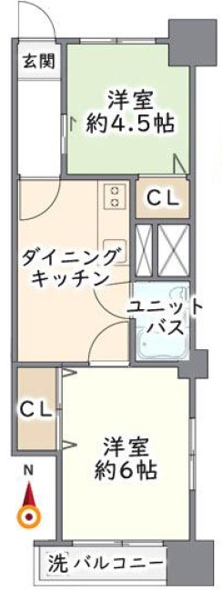 三田高島平第1コーポ9階　間取図
