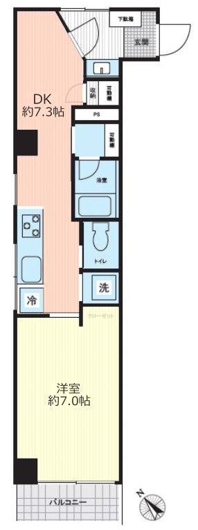 ときわ台サンハイツ3階　間取図