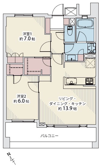 レクセルガーデン志村坂上3階 間取図