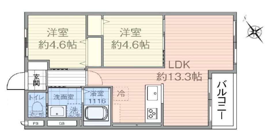板橋スカイプラザ7階 間取図