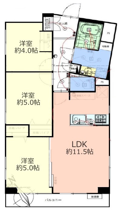 スカーラ池袋西6階　間取図