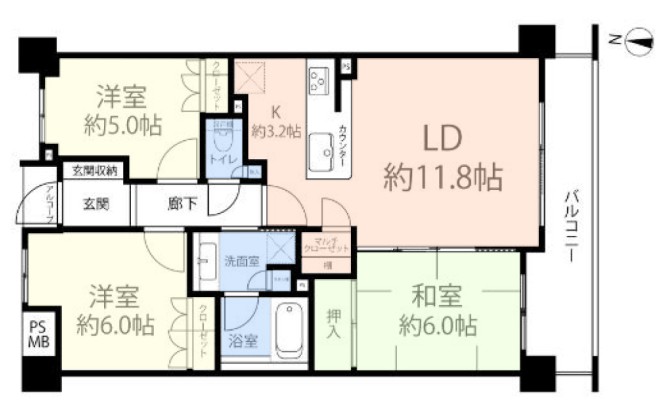 レクセル千川3階 間取図