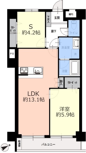 ライオンズマンション小竹向原2階 間取図