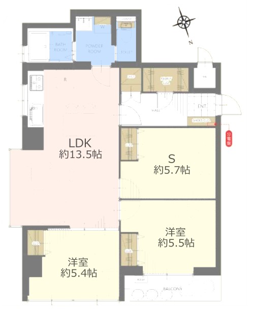 ワコー徳丸マンション2階　間取図