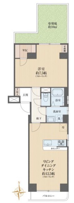 住建第3ハイプレース1階　間取図