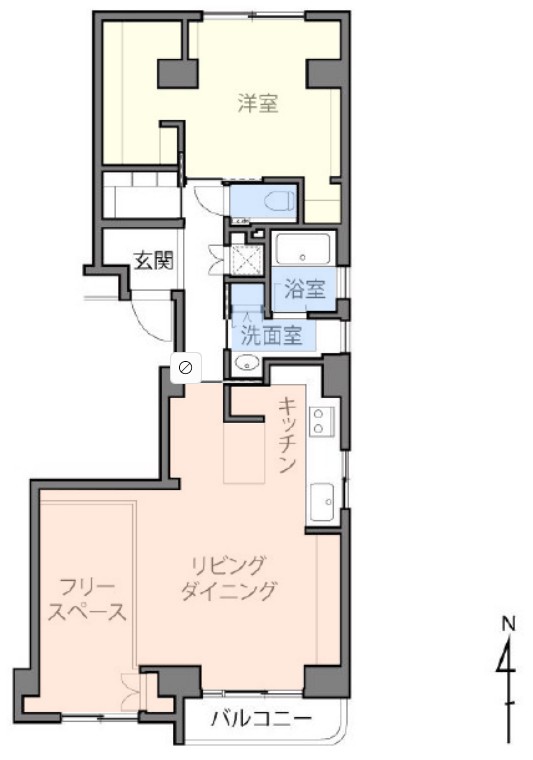 住建第3ハイプレース2階　間取図
