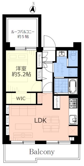 ライオンズマンション志村3丁目5階　間取図