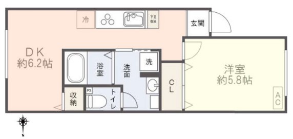 高島平第2ローヤルコーポ3階　間取図