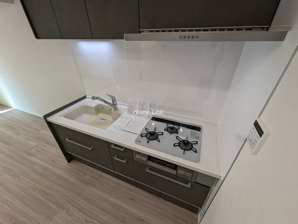 エクセル北池5階　3口コンロ・浄水器付水栓