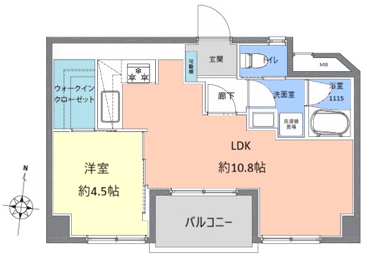 ドミールセブン8階　間取図