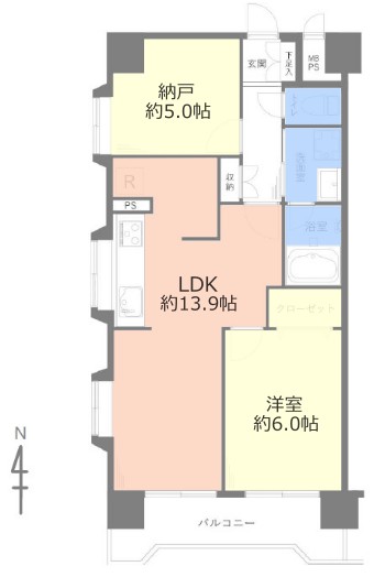 キャニオンビュー光が丘4階　間取図