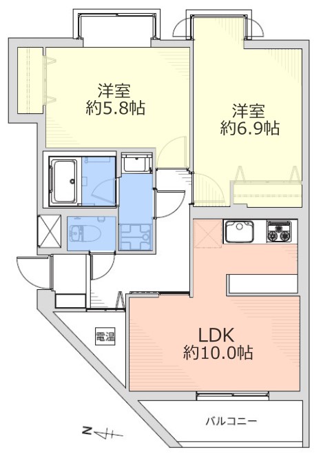 江古田プリンスマンション1階　間取図