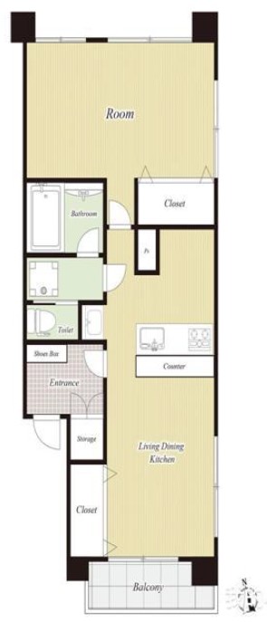 第2高島平マイコーポ1階　間取図