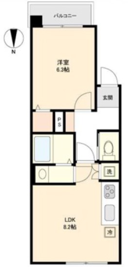 第2高島平マイコーポ3階　間取図