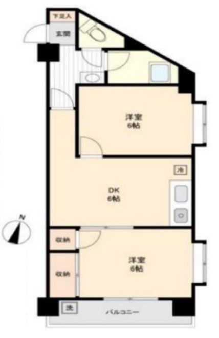 キャニオンマンション第9高島平4階　間取図