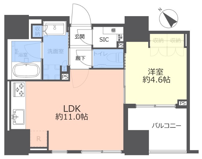 パークハウス大山4階　間取図