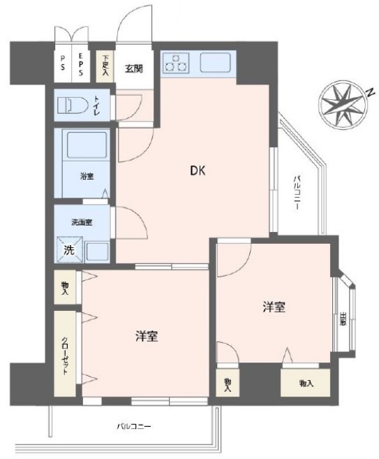 新板橋ビューハイツ5階　間取図