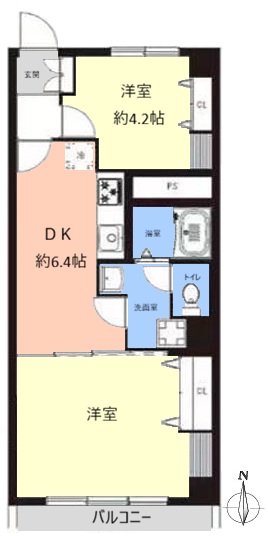 宮本37ハイツ1階 間取図
