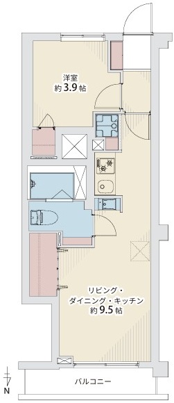 三田向原コーポ3階 間取図