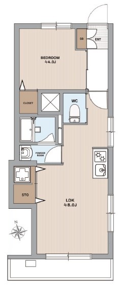 三田向原コーポ3階 間取図