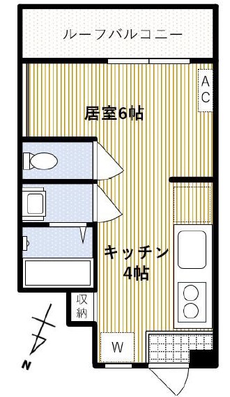 南台マンション6階　間取図