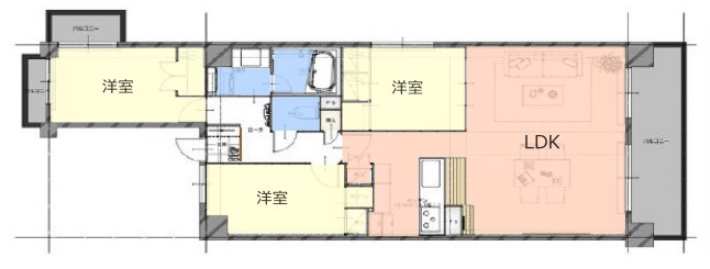 ヴェラハイツ成増2階　間取図